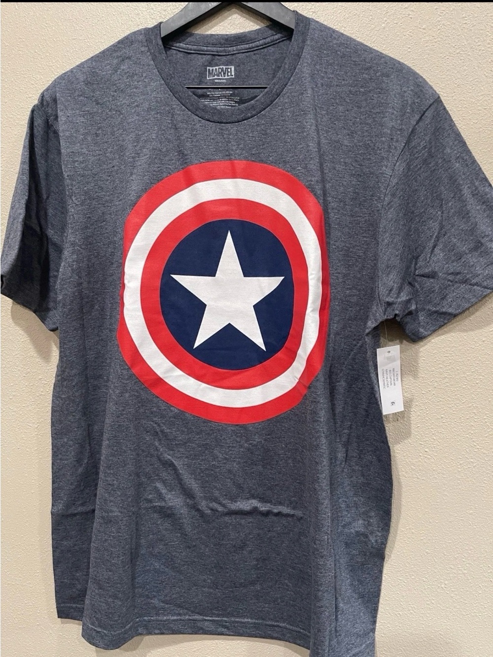 Marvel Captain America Shield Men’s T-Shirt Size Large